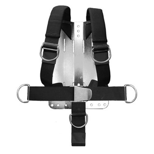 APEKS STAINLESS STEEL BACK PLATE WITH HARNESS