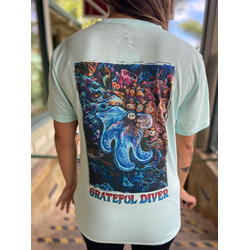 Grateful Diver Skeleton Diver UV Shirt | Grateful Diver LG / Seagrass