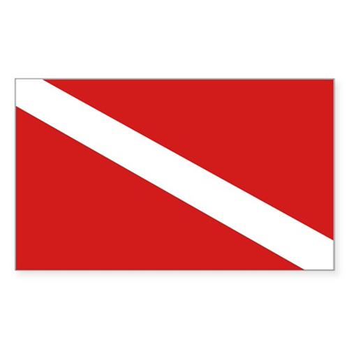  STANDARD DIVE FLAG STICKERS
