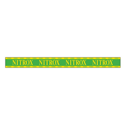 Nitrox Official Scuba Dive yellow Tank Sticker Decal Heavy 14.5" x 6" TriMix 