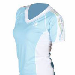 Tilos Ladies Loose Fit V-neck Short Sleeve Rash Guard