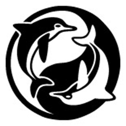 Dolphin Yin Yang Sticker