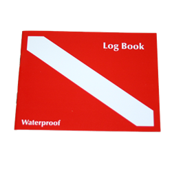 Waterproof Dive Log 5.5 x 4.5 Red/White