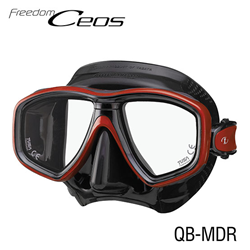 Ceos Mask -black/metallic Dark Red