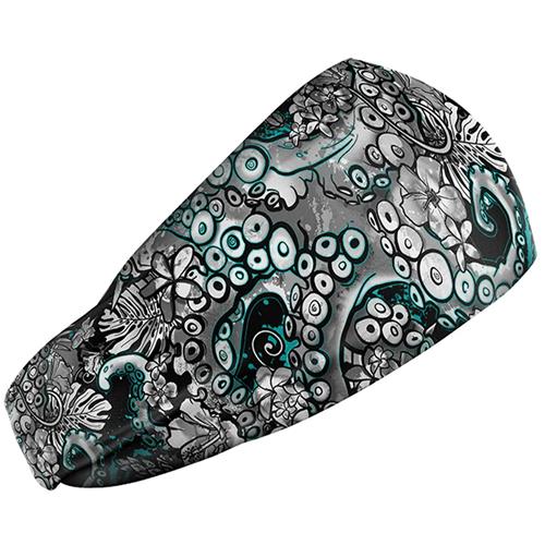 Electric Blue Octofloral Head Band