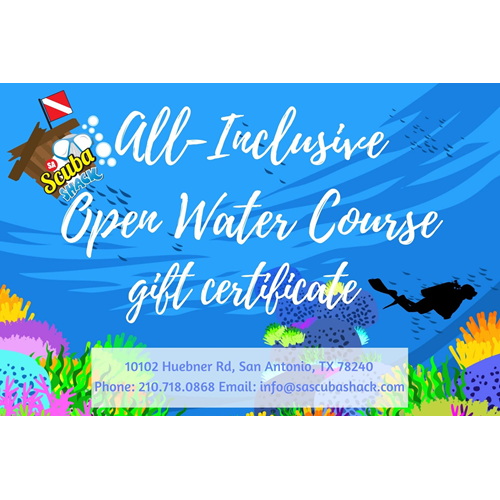 PADI Open Water Course Gift - All Inclusive